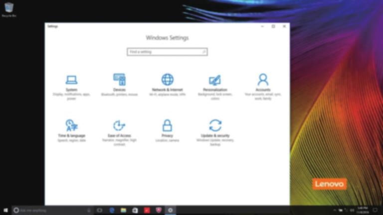 Rozdział 2. Rozpoczęcie pracy z systemem Windows 10 Ustawienia Ustawienia pozwalają na wykonywanie podstawowych zadań.