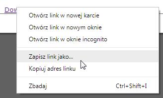 klikając prawym przyciskiem myszy na link Download MIB file.