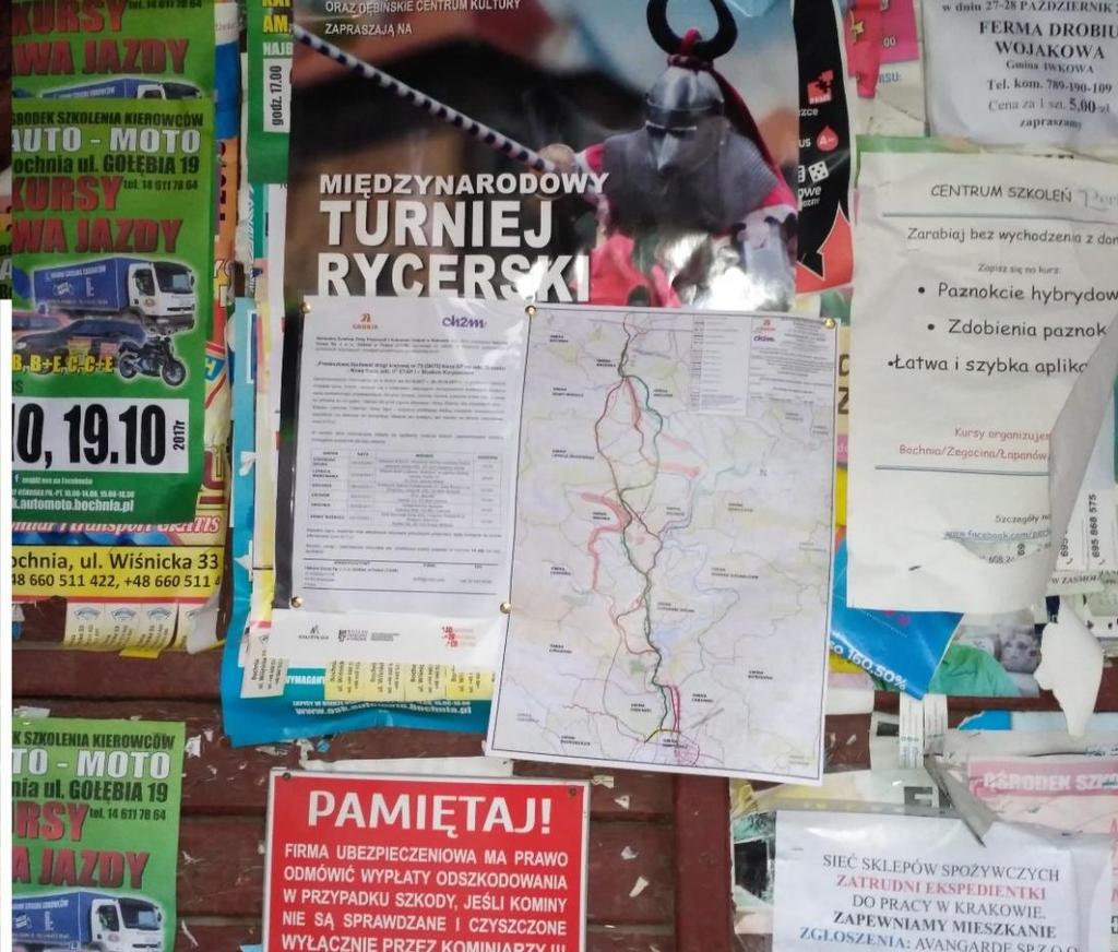 Plakat informacyjny na