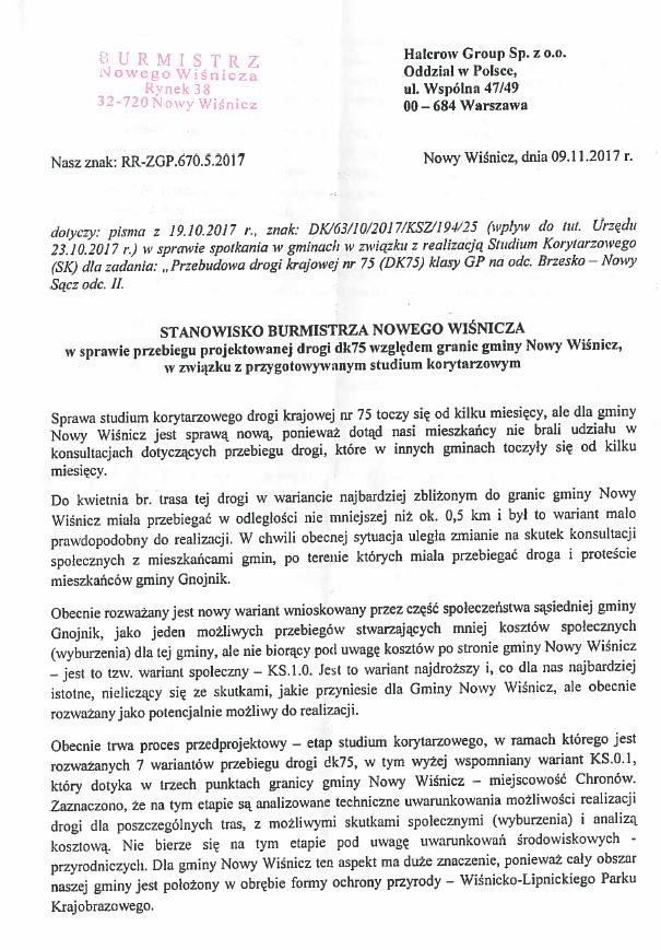Część 4 - Opinie samorządu i grup społecznych Poniżej zamieszczono