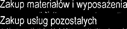 Page 3 of 8 budetowych Rone wydatk na rzecz osob fzycznych Zakup materalow wyposaena Zakup uslu... pozostalych........ Podroe slubowe krajowe.............. R6ne oplaty skladk.