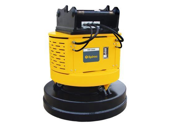 Magnesy hydrauliczne Seria HM Rozszerz swoją działalność, zamień odpady na zysk Magnes hydrauliczny firmy Epiroc to wysokowydajna metoda zwiększenia posiadanej floty maszyn hydraulicznych o możliwość