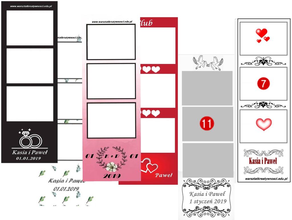 Wydrukowane zdjęcia są personalizowana zgodnie z Państwa sugestią (lub wybrany szablon na naszej stronie).