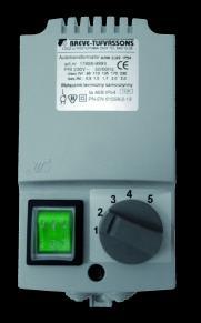 M S 7.1. CONTROL EQUIPMENT 7.1. ELEMENTY AUTOMATYKI 7.1. ZUBEHÖR 7.1. СОСТАВНЫЕ ЭЛЕМЕНТЫ СИСТЕМЫ УПРАВЛЕНИЯ TR TRd 5-step fan speed regulator Supply voltage: 230V 50/60Hz Protection degree: IP54 Operation temp.