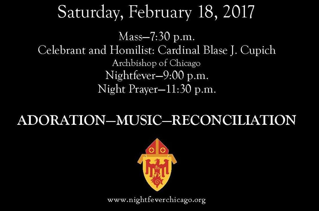 Saturday, January 28, 2017-5:00 to 7:30