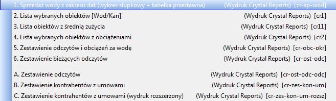 Wydruki (21) W ramach konfiguracji wydruków możliwe