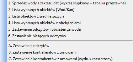 pokazuj numer kartoteki wydruku, pokazuj domyślną