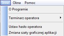 SŁOWNIKI zawiera zebrane w jednym miejscu wszystkie wykorzystywane w systemie słowniki (z możliwością edycji) INNE: O PROGRAMIE informacje o