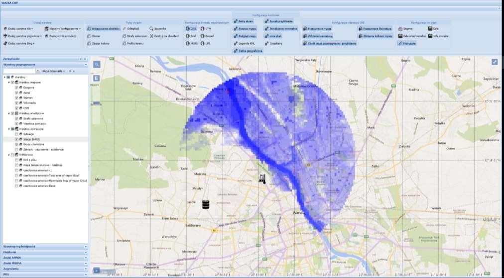Mapowe narzędzia analityczne narzędzia wspomagania decyzji strefy zalewowe Najniżej położony punkt w strefie zalewowej Wielowarstwowość prezentacji danych mapowych i wektorowych danych