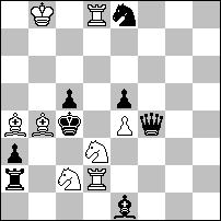 5 pochwała - nr 1588 - Rauf ALIOVSADZADE Dwie zamiany matów. 1 e5 2.Sc5+ K:d4 3.Gf2# 1.W:g5?~2.Gg4 1 d:c4 2.Gg4 f:g4 3.We5# 2 Kd5 3.Gf3# 1 d6! 1.Gd6? ~ 2.