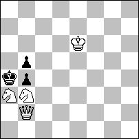 10 pochwała - nr 1467 - Leonid MAKARONEZ (Izrael) & Wiktor WOŁCZEK (Białoruś) Gra baterii. 1.Sh6!~2.Wd6+ e4 3.Ge4# 1 Ge2 2.Wc6+ We4 3.Hc3# 1 Wd5 2.Wg2+ Kd4 3.Hf2# 1 e4 2.Hd1+ Ke3 3.Sg4# 1 We7 2.
