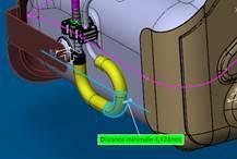 Zbiornik paliwa Mocowanie przewodów paliwa Ta modyfikacja zastosowana przy silnika Gen4 (TwinTurbo).