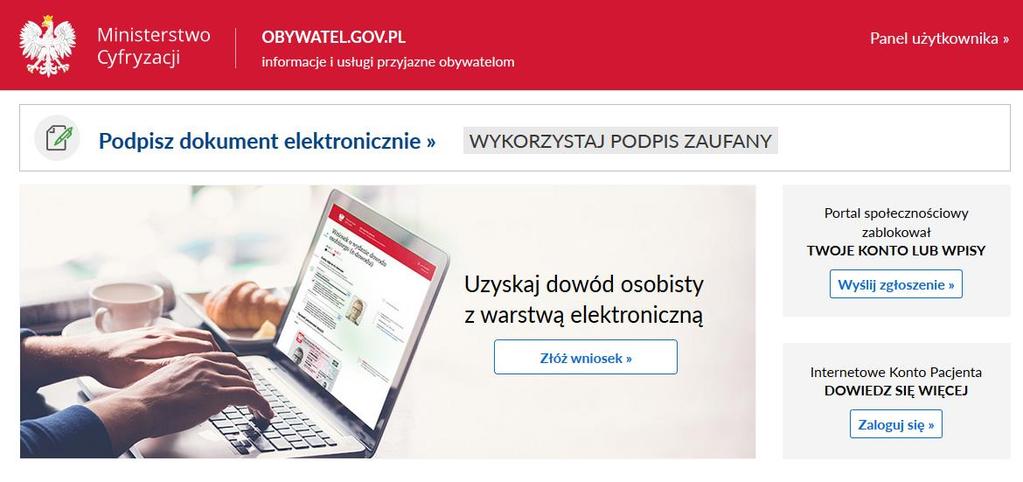 Podpis elektroniczny podpisywanie dokumentu Wejdź na stronę: https://obywatel.gov.pl W roku 2019 organizacje pozarządowe obowiązuje przepis składania sprawozdania finansowego w formie elektronicznej.