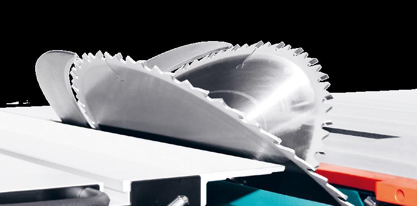 4 5 Decyzja na generacje: Wysokość cięcia Ogranicznik wzdłużny Perfekcyjna precyzja w jednym cięciu. Mocne cięcie do wysokości 204 mm.