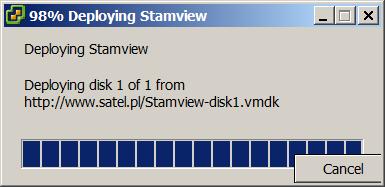 14 STAM-VIEW SATEL 8. Wyświetli się podsumowanie danych dotyczących ustawień wirtualnej maszyny. Nacisnąć FINISH.
