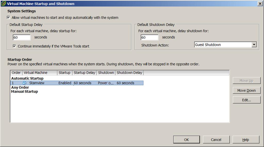 SATEL Instrukcja instalacji 17 13. Zaznaczyć polecenie Allow virtual machines to start and stop automatically with the system.