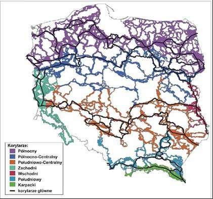 Propozycja korytarzy