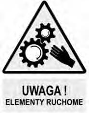 Elementy ruchome (motoreduktor, mechanizm kół zębatych i łańcucha napędzającego podajnik paliwa, napęd ruszt ruchomych, wentylator nadmuchowy) umieszczone pod koszem zasypowym zabezpieczono przed