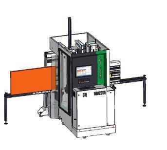 DANE TECHNICZNE H 2560 3740 (5740*) 200-2500 (3200*) 70-900 L 1920 Wymiary maszyny mm 2430 x 2070 x 2600 Minimalne wymiary płyty do obróbki mm X 200, Y 70, Z 10 Maksymalne wymiary płyty do obróbki mm