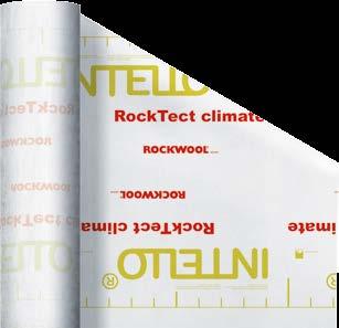ROCKTECT Intello Climate Plus OPIS PRODUKTU POLSKA NORMA: ZASTOSOWANIE Aktywna paroizolacja o grubości 0,4 mm.