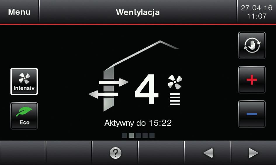 17 HO2C Wentylacja Jeśli domowa centrala wentylacyjna jest podłączone do regulatora Vitotronic.