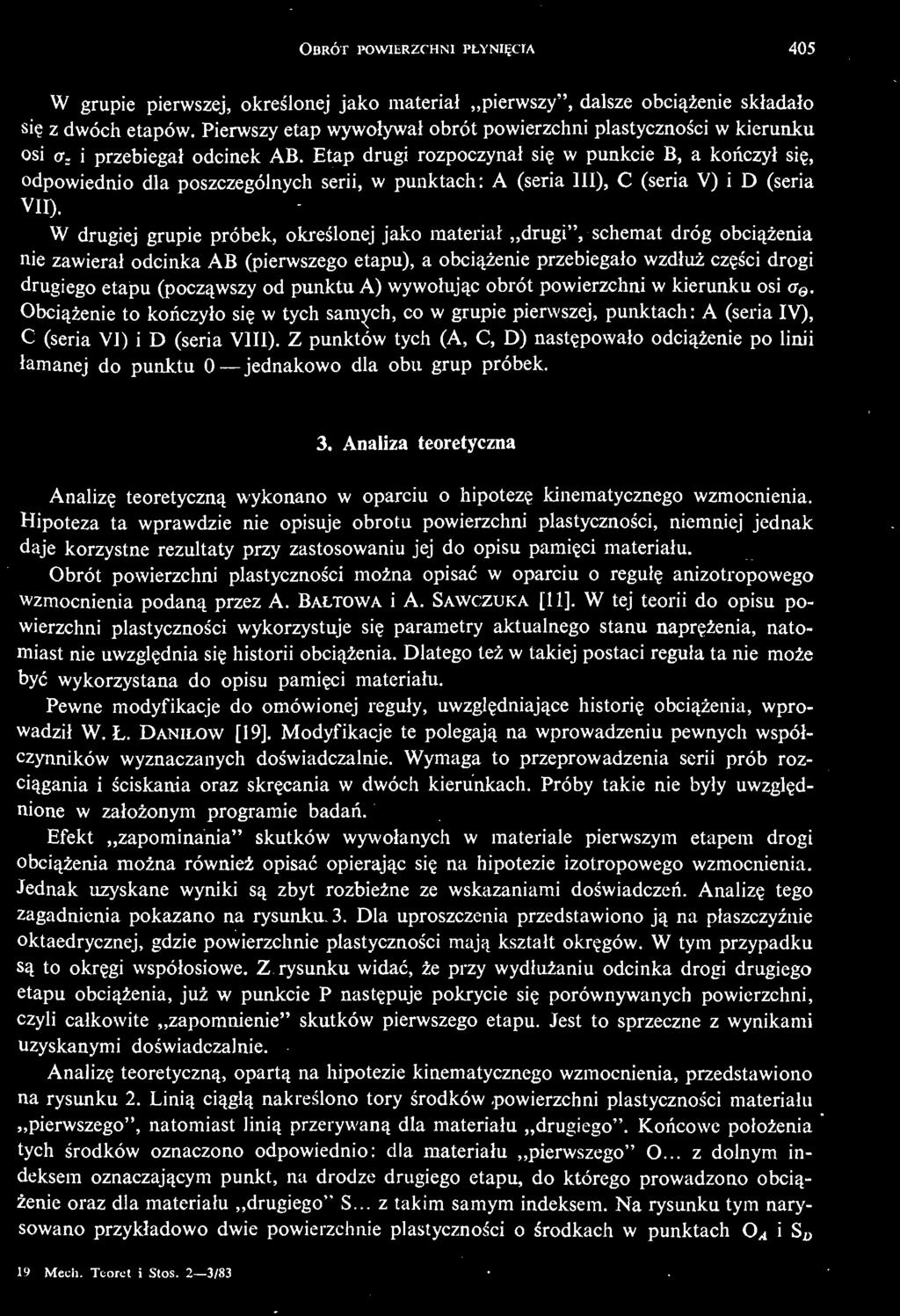 Dlatego leż w takiej postaci reguła ta nie może być wykorzystana do opisu pamię ci materiału. Pewne modyfikacje do omówionej reguły, uwzglę dniająe c historię obcią ż enia, wprowadził W. Ł.