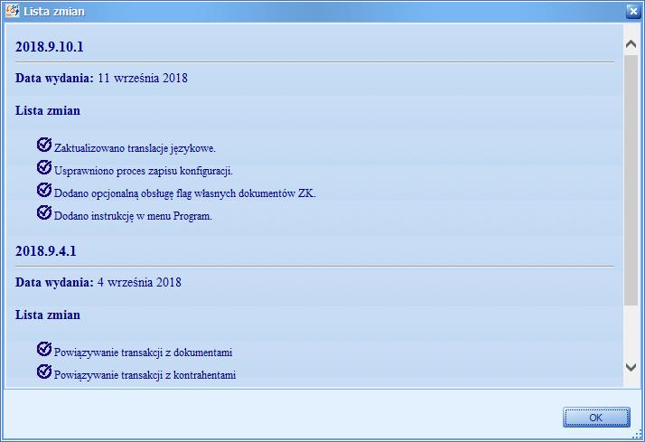 3.1.1.6 O programie Rysunek 36 Okno O programie prezentuje podstawowe informacje o Producencie oprogramowania oraz informacje o posiadanej Licencji.