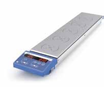 Mieszadła magnetyczne wielostanowiskowe z grzaniem 7 RT 5 IKAMAG RT 15 IKAMAG RT 10 IKAMAG IKAMAG RT 5 RT 10 RT 15 Liczba stanowisk 5 10 15 Objętość mieszana (H 2 O) dla 1 stanowiska 0,4 l 0,4 l 0,4