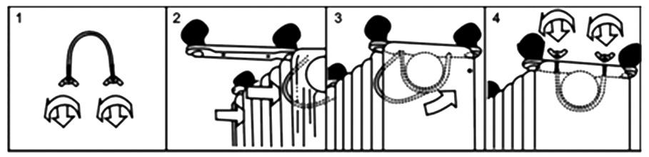 Description of the Device 1. Transport handle 2. Thermostat hand wheel 3. Power switch 4. Place for power cord 5. Radiator s fins 6.