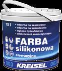 Farby zewnętrzne FARBA SILIKONOWA 003 Elewacyjna farba silikonowa Łatwo zmywalna farba elewacyjna, idealna na wszelkie powierzchnie mineralne (tynki cememntowo-wapienne, cementowe, betony) oraz