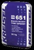 Produkty gipsowe i gładzie MASZYNOWY TYNK GIPSOWY lekki 651L Lekki tynk gipsowy do mechanicznego wykonywania jednowarstwowych wypraw tynkarskich na ścianach i stropach wewnątrz budynków. Posiada ok.