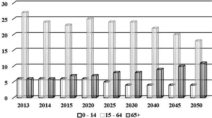296 Monika ŚPIEWAK-SZYJKA ścia demograficznego, kiedy wzrasta już tylko liczebność populacji starszej [Golinowska, s. 4].