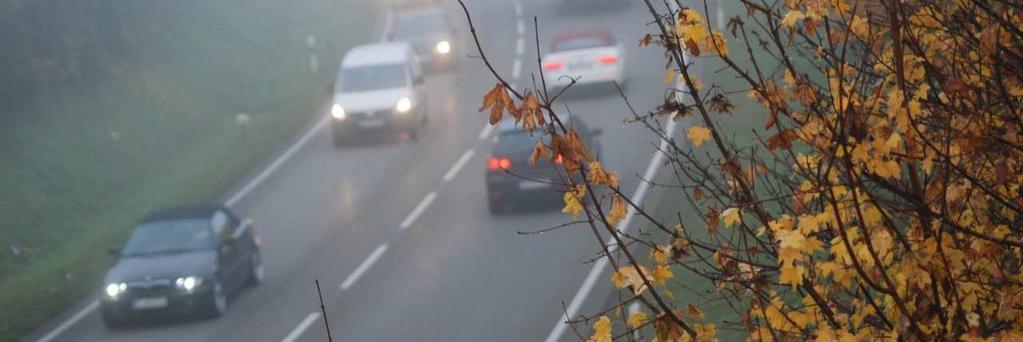 wypadków drogowych z DEKRA ostrzegają kierujących samochodami, aby poruszając się we mgle nie ufali ślepo kierującym poruszającym się z przodu.
