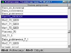 4). Po zakonczeniu eksportu zaimportuj zawartosc utworzonego pliku M5B do nowej bazy 7.1.