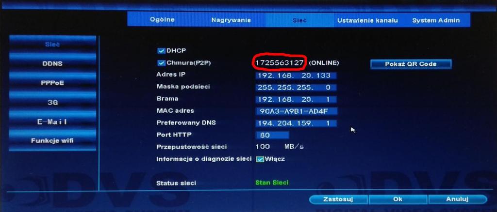 Po pojawieniu się okienka logowania, wpisz Cloud ID, login oraz hasło, a następnie kliknij Login. Domyślny login to admin, a hasło jest puste (nie należy nic wpisywać).