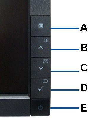 Powrót do spisu treści Działanie monitora Instrukcja obsługi płaskoekranowego monitora Dell E1909W Używanie elementów sterowania na panelu przednim Używanie menu ekranowego (OSD) Ustawianie