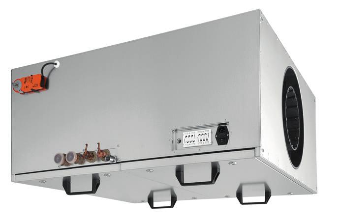 wentylatory W centralach nawiewnych serii EC zastosowano wysokowydajne wentylatory ML PRO EC.