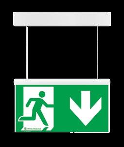 ONTEC AZ wyznaczanie kierunku ewakuacji (znak ewakuacji) evacuation road direction (evacuation sign) Wymiary [mm] Dimensions [mm] 327 61 Montaż Mounting 45 max.