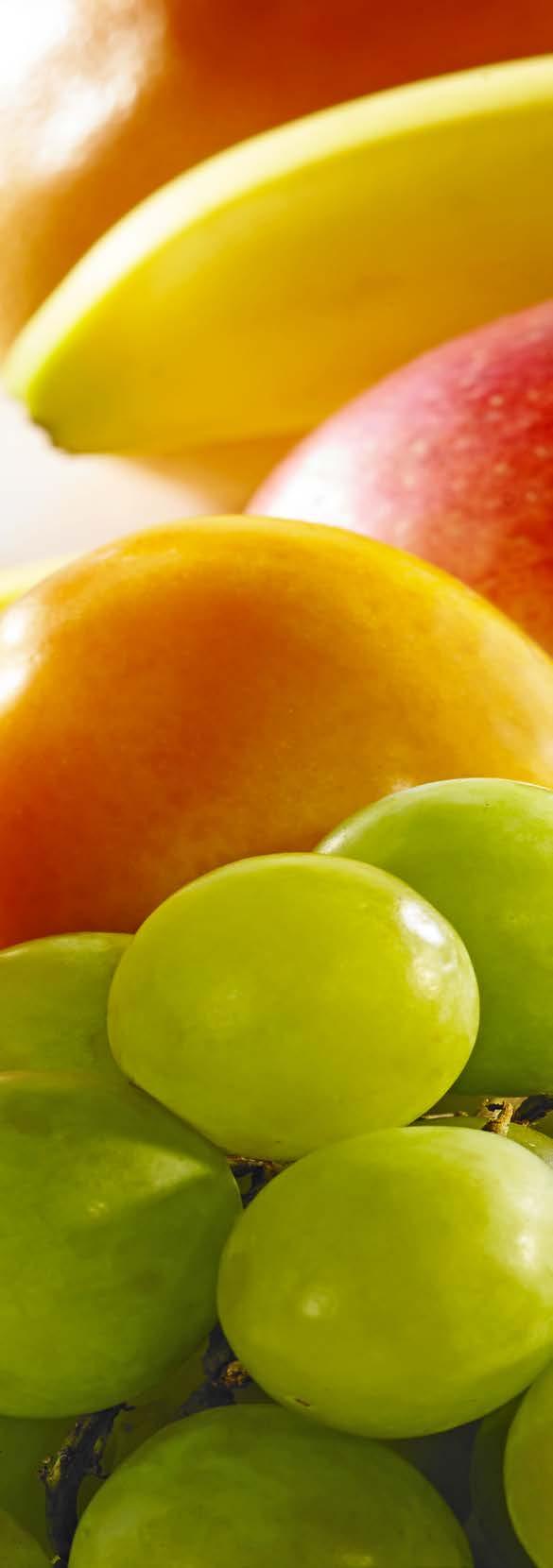 Tropikalna multiwitamina SKŁADNIKI: 4 porcje 2 jabłka 1 pomarańcza 1/2 ananasa 1/2 mango 1 brzoskwinia 3 morele 1 mały banan 1 mała kiść ciemnych winogron 1 cytryna KOKTAJL OWOCOWY SPOSÓB WYKONANIA: