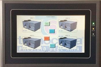 X-CONTROL zawiera PR-BASIC Sterowanie PID wszystkich elementów funkcjonalnych urządzenia, zapewniające nieprzerwaną pracę i redukcję zużycia energii; Algorytmy bezpieczeństwa i komunikaty alarmów;