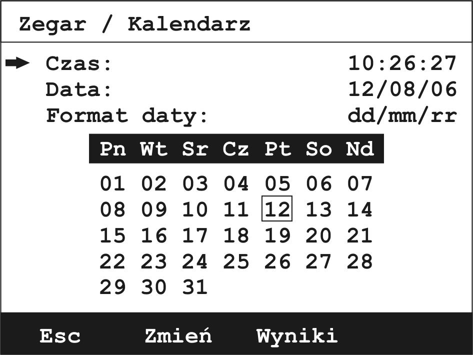 kolumnie Ma być może być bowiem zmieniany poprzez klawiaturę analizatora jak i klawiaturę suszarki.