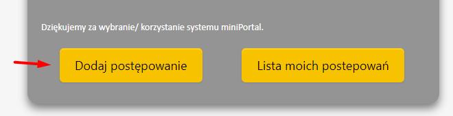 Jeżeli użytkownik posiada już login i hasło BZP to po prawidłowym zalogowaniu się otrzyma następujący widok.