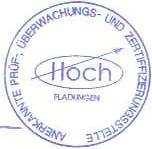 Lerchenweg 1 0-97650 Fladungen Strona 6 z 6 raportu klasyfikacyjnego 5. Ograniczenia 5.1 Okres obowiązywania: patrz strona 1 5.