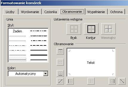 Dodatkowo można stosować formatowanie warunkowe (liczby ujemne wyświetlane są w kolorze czerwonym). Podobnie można formatować wartości walutowe, daty, czasu, itd.