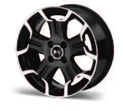 aluminiowe 16" Ashera czarne diamentowane ZH18 500 Obręcze aluminiowe 16" Aristée
