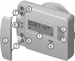 Elementy urządzenia Elementy urządzenia (1) Wyświetlacz LCD Wyświetlacz LCD jest standardowo wyłączony (tryb uśpienia) Wyświetlacz można aktywować naciskając przyciski (2) Przycisk < > (poziomo) (3)