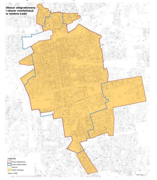 Proces rewitalizacji Łodzi Wyznaczenie obszaru zdegradowanego i obszaru rewitalizacji : Uchwała Nr XXV/589/16 Rady Miejskiej w Łodzi z dnia 10 lutego 2016 r.