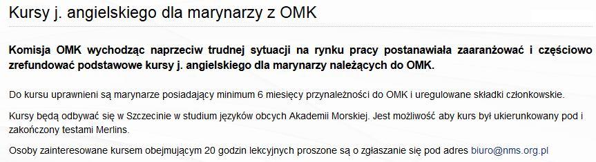pomocy marynarzom chcącym rozszerzyć