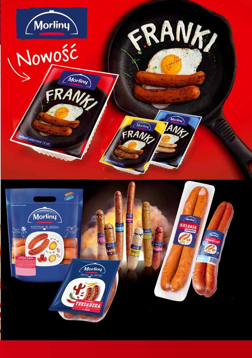 3 99 z VAT 4.19 przy jednorazowym zakupie min. 3 szt. z rodzaju KIEŁBASKI FRANKI 240 G różne rodzaje 74503756 4 99 z VAT 5.24 KIEŁBASA ŚLĄSKA MEGAPAKA OK.