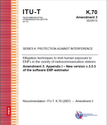 Zalecenia ITU-T dotyczące PEM (EMF) Recommendation ITU-T K.